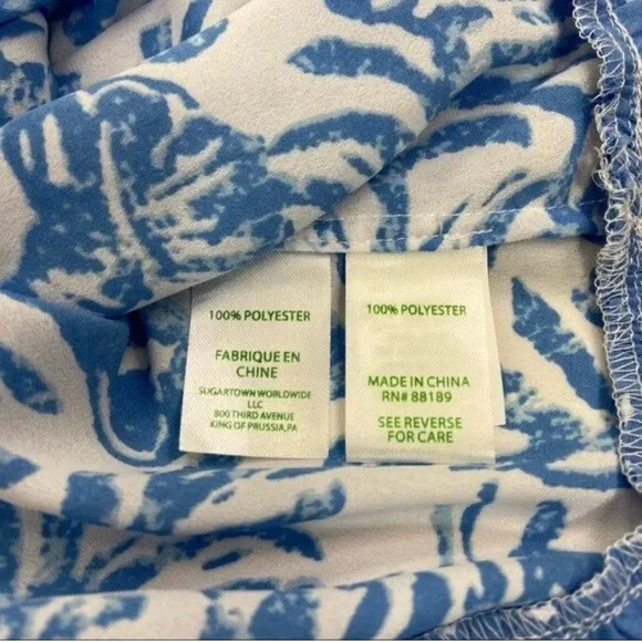 Lilly Pulitzer Gramercy blue lobster tank top. Size Small - Picture 4 of 6